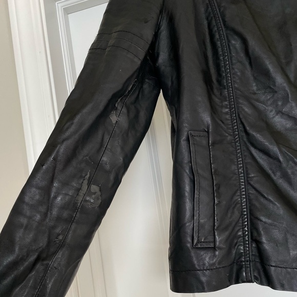 Free People Faux Leather Moto Biker Jacket | 2 - Picture 10 of 10
